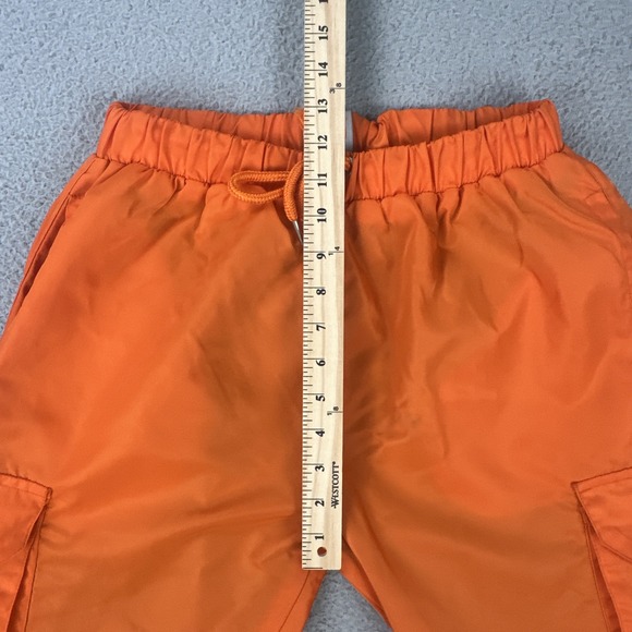 Zella Fermani‎ 2.0 Cargo Pants Men Large Orange Mesh Lined Embroidered Logo - Picture 4 of 16